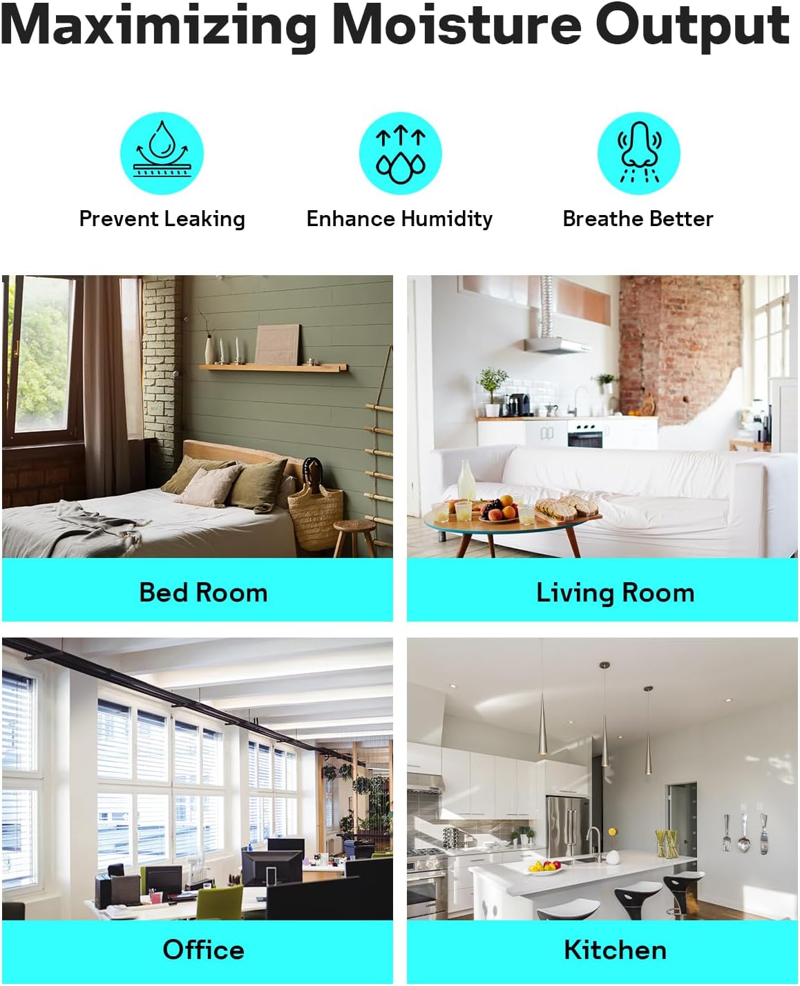Leemone 4-Pack Bedside Humidifier Filter Replacement Compatible with Canopy Bedside & Nursery Humidifiers, Made with Wood Pulp & Paper Filter, Humidifier Wicking Filter Lasts Up to 6 Weeks