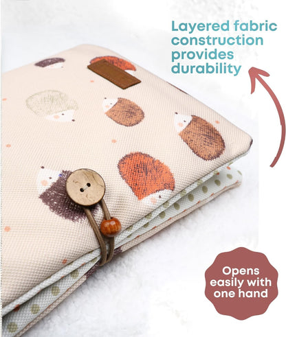 HAMUR Baby Diaper Bag Organizer – Travel-Friendly, Compact & Foldable | Stroller Pouch for Newborn Essentials – Must-Have for Boys & Girls (Leaves)