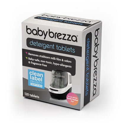 Baby Brezza Baby Bottle Washer Pro - Clinically Proven Better Cleaning - Washer, Sterilizer + Dryer In One Appliance for Essentials like Bottles + Pump Parts – Machine Replaces Brushes + Racks