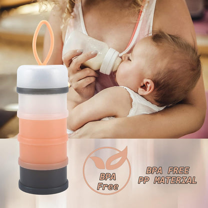 Accmor Baby Formula Dispenser On The Go, Stackable Formula Dispenser Formula Container to Go, Non-Spill Portable Milk Powder Kids Snack Storage Container, BPA Free