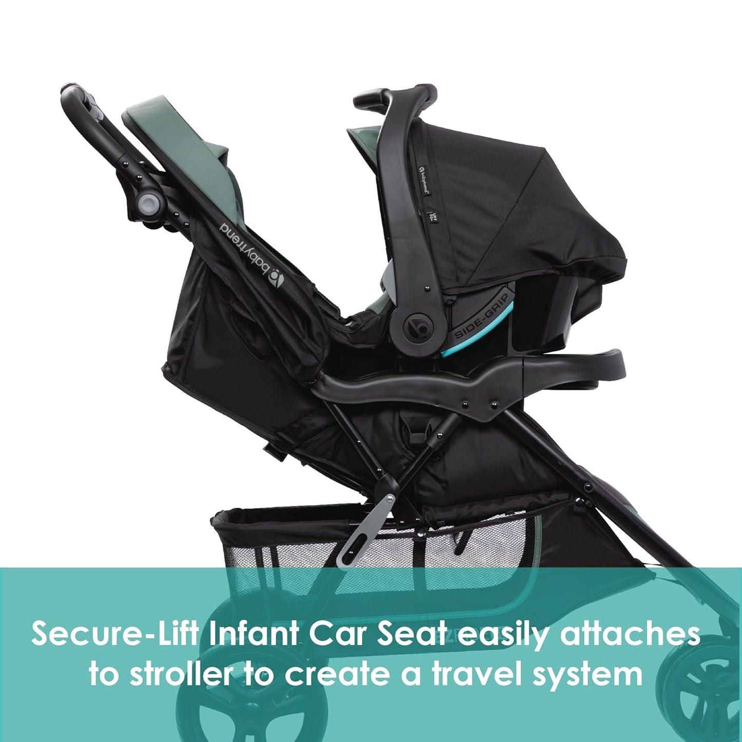 Baby Trend Stroller and EZ-Lift Infant Car Seat, EZ Ride Travel System, Dash Grey
