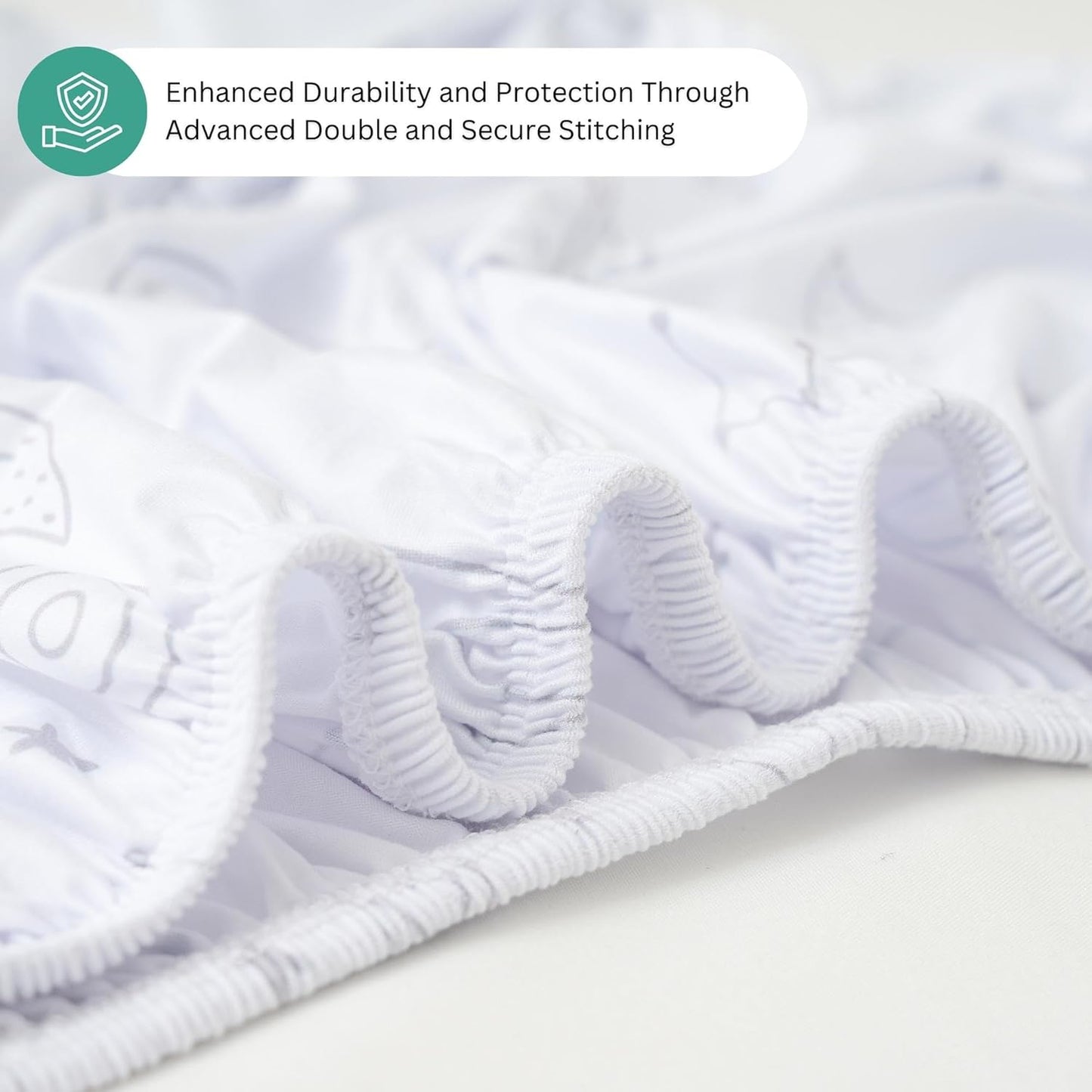 Bassinet Sheets for Papablic, CoZee, Cowiewie, Ezebaby, Nawahev Baby Bassinet Bedside Sleeper by TansyPanda, 3PC, 33x20, Ultra Soft, Breathable Snug Fit, Unisex Boys Girls, Gray White (Space Rockets)