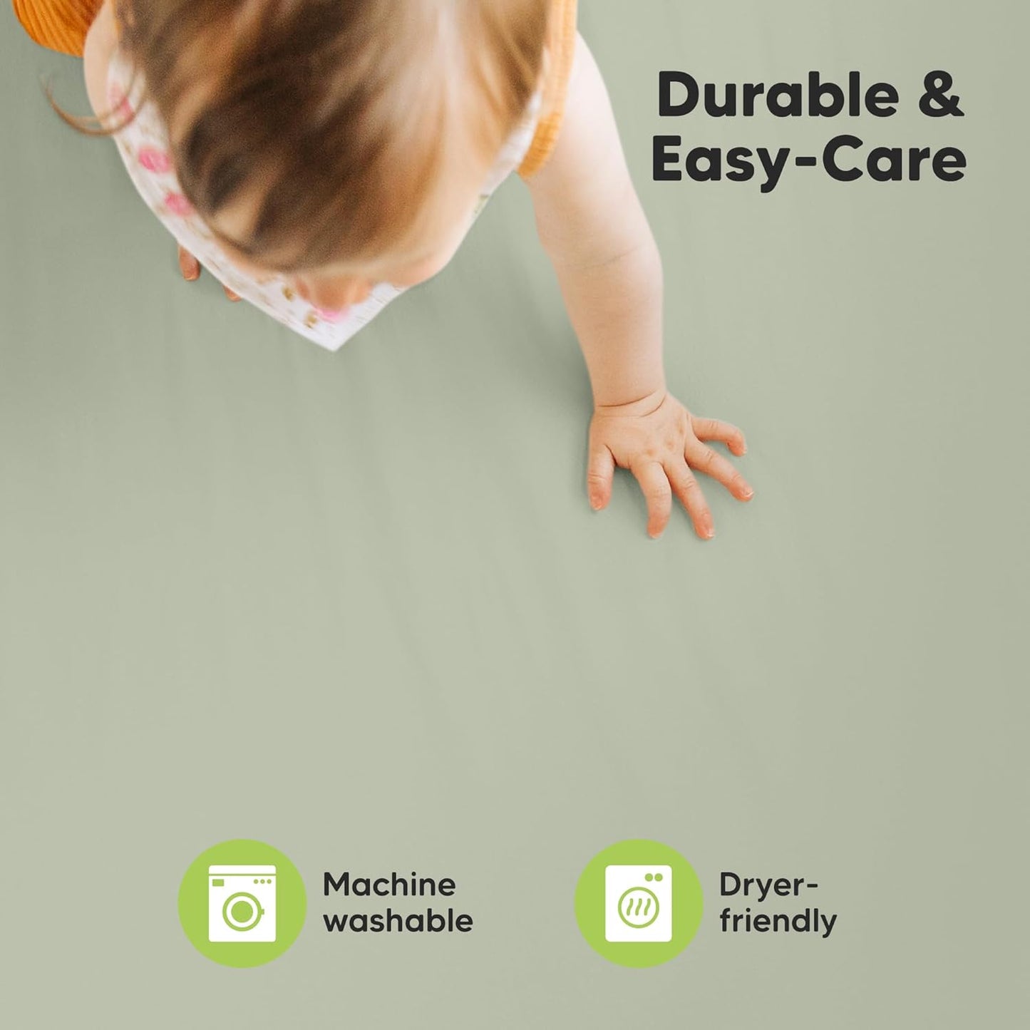 2-Pack Mini Crib Sheets Fitted - 38x26 Pack N Play Sheets for Pack and Play Mattress, Organic Cotton, Soft & Breathable Playard Bedding, Neutral Mini Toddler Bed Cover for Boys, Girls (Dragon Tale)