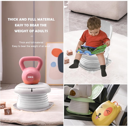 Travel Potty for Toddler Portable Foldable Potty Training Toilet for Boys Girls Baby Kids Children Indoor Outdoor,Pink