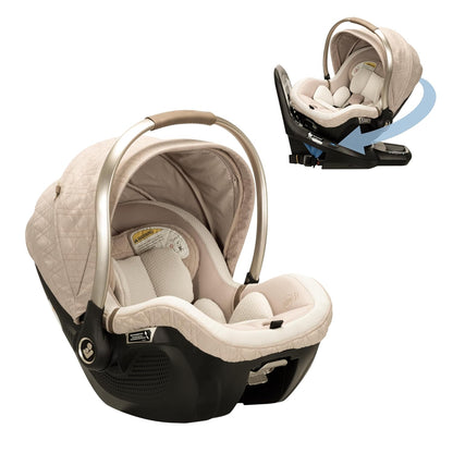 Maxi-Cosi Peri 180 Rotating Infant Car Seat, Baby Car Seat Rotating Carseat, Swivel Car Seat, Onyx Wonder