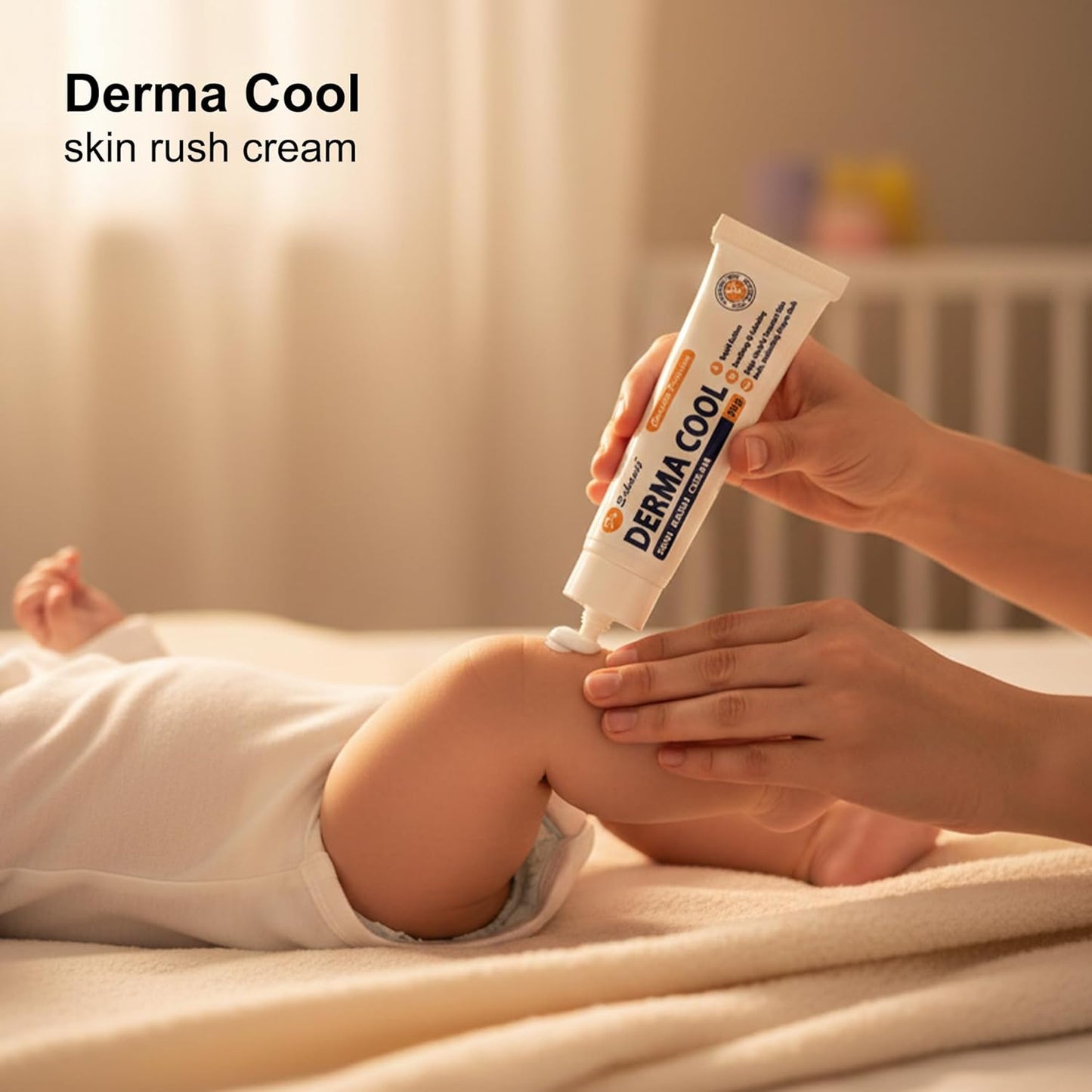 Derma Cool Skin Rash Cream – Rapid-Action Soothing Relief for Red, Irritated, Dry Skin & Diaper Rash – Helps Heal, Protect & Prevent Rashes. Intensive Care Formula 30g