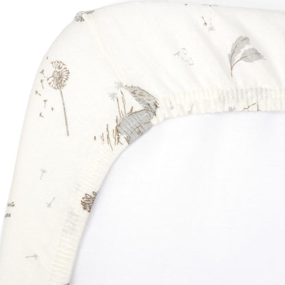 Tutti Bambini Premium Bassinet Sheets (2 Pack) - Soft & Breathable Bamboo Jersey, Double-Strength Bedside Sleeper Sheets, Fits Mattresses from 20.8 x 31.5 in to 23.6 x 35.4 in (Our Planet)