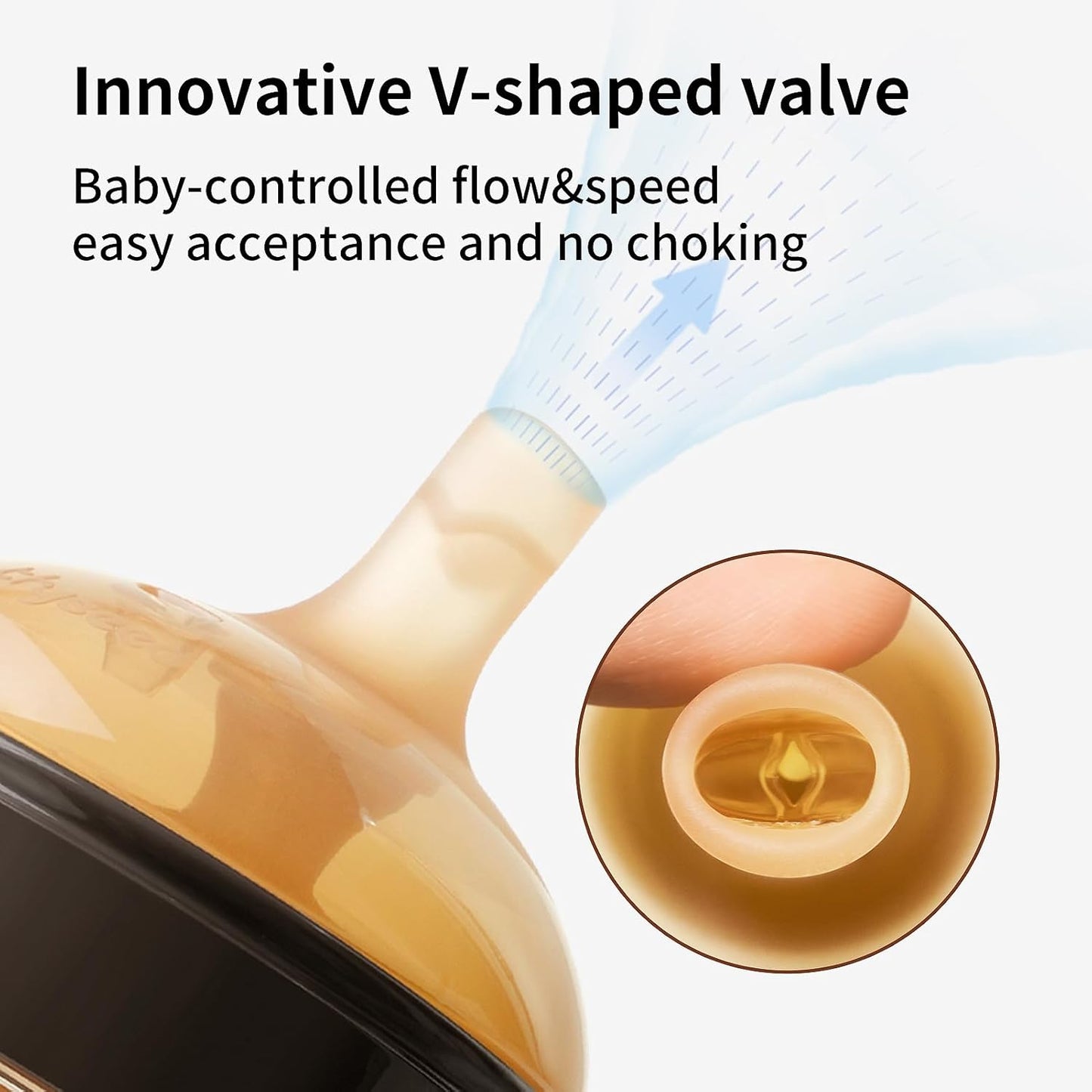 Thyseed Spill-Proof Weighted Straw Sippy Cup, Baby Transition Trainer, Soft Silicone Spout, BPA-Free, 6m+, 10 oz, 1 Pack