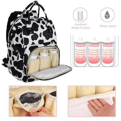 Femuar Diaper Bag Backpack Multifunction Maternity Diaper Bag for Baby Girls & Boys Large Capacity Travel Nappy Bags