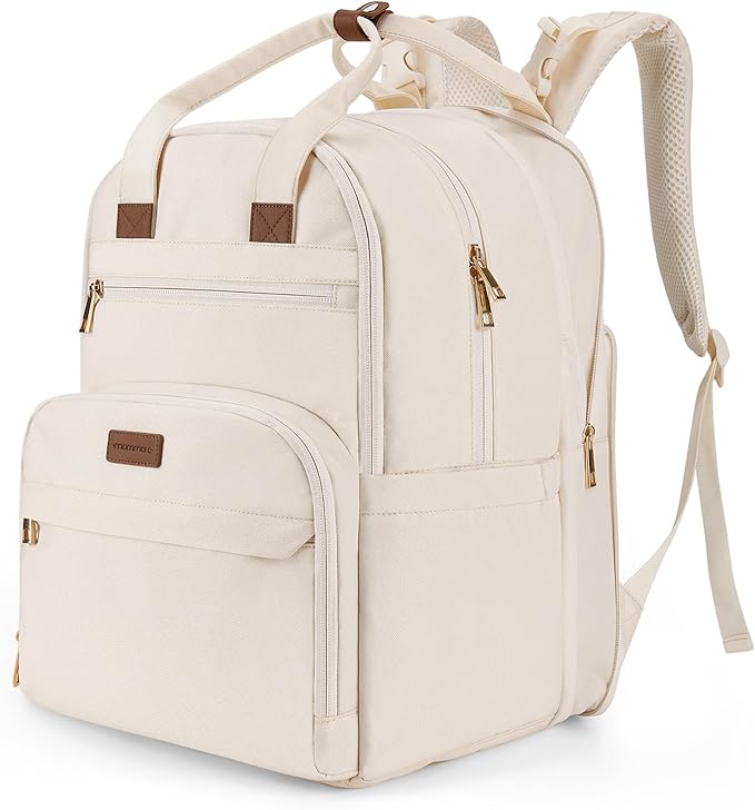 mommore Diaper Bag Backpack, Large Baby Bag for Boy Girl Toddler with Changing Pad, Travel Essentials Diaper Backpack Baby Shower Gifts