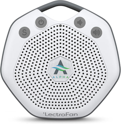 Adaptive Sound Technologies LectroFan Alpha - White Noise Machine to Support Restful Sleep - Blocks Ambient Sound - Built-in Lullabies - Convenient Clip Attachment - Portable Relaxation Support