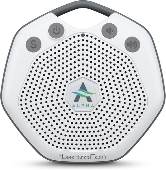 Adaptive Sound Technologies LectroFan Alpha - White Noise Machine to Support Restful Sleep - Blocks Ambient Sound - Built-in Lullabies - Convenient Clip Attachment - Portable Relaxation Support