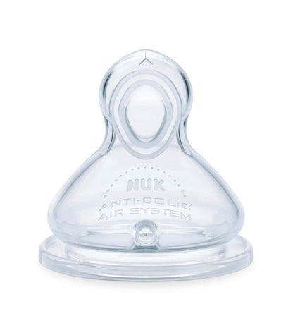 NUK Smooth Flow Anti Colic Baby Bottle, 10 oz, 3 Pack, Elephant