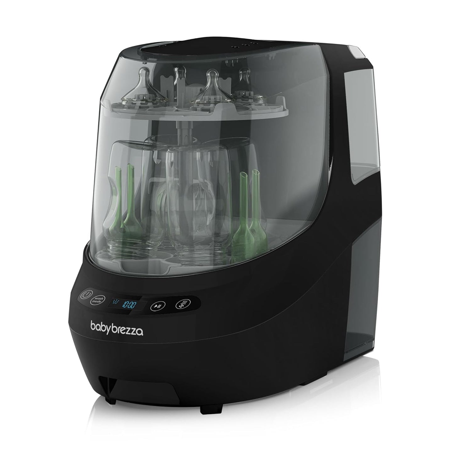 Baby Brezza Bottle Washer Pro - Baby Bottle Washer, Sterilizer + Dryer - All in One Machine Cleans Baby Essentials, Bottles + Pump Parts – Appliance Replaces Bottle Brushes & Drying Racks, Charcoal