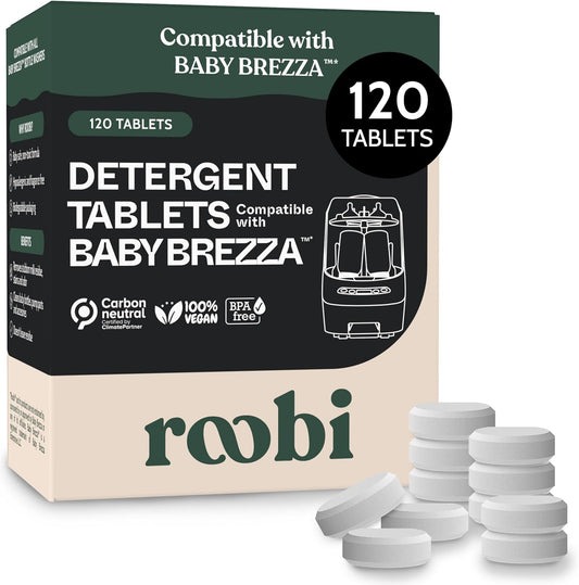 Roobi Descaling Solution Compatible with Baby Brezza. Specially Formulated to Clean & Descale Baby Appliances. Up to 2 Uses per Bottle, 2 Pack. Carbon Neutral.