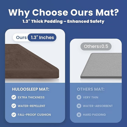 Extra Large 79"x118" Baby Activity Play Mat for Floor, 1.3" Thick Elasti Foam for Tummy Time & Crawling, Non-Slip Nursery Rug for Infants, Toddlers & Kids, Tatami Style Mat for Yoga, Living Room, Classroom & Playroom(Dark Brown)