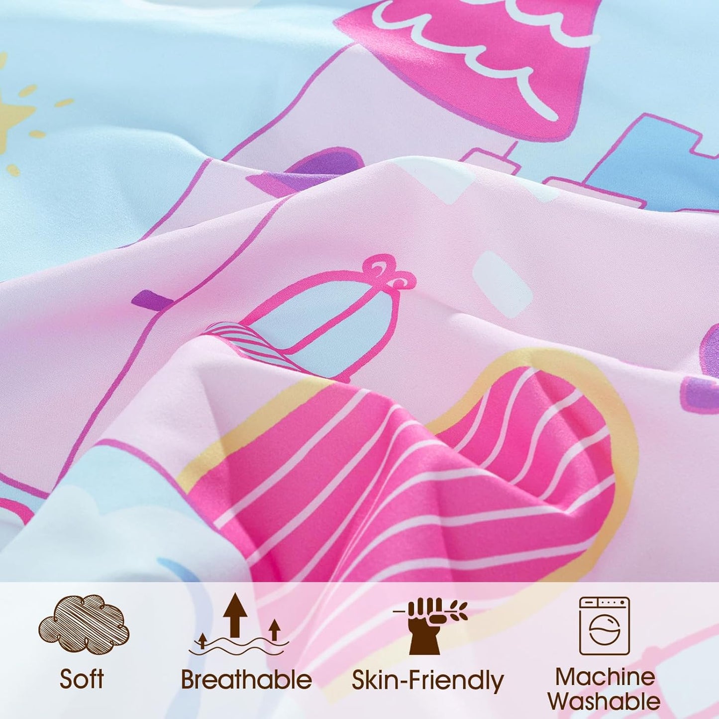 PHF 3 Pack Soft Mini Crib Sheets, Floral & Animal Pack N Play Sheets for Baby Boys Girls, No Slip Universal Fit for Pack N Play, Playard, Portable and Mini Crib Mattresses,Floral & Animal