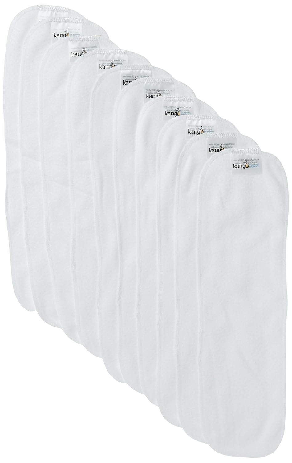 Kanga Care Reusable Microchamois Cloth Diaper Liner Use with Baby Creams or Balms (10 Pack)