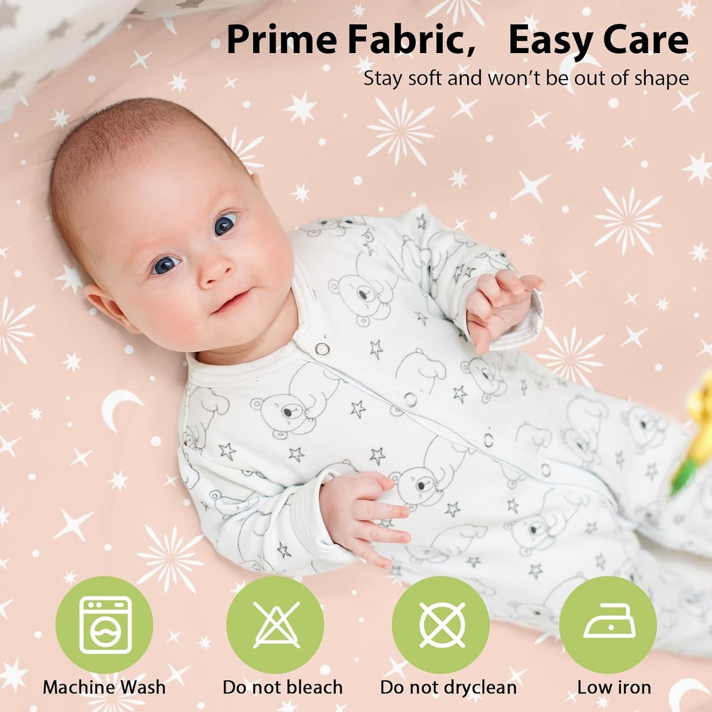 Baby Bedside Bassinet Sheets Girl, 33”x20” Compatible with Baby Delight Dream On Me & Most Rectangle Bedside Sleeper Bassinet Mattress, Super Soft Microfiber Pink Butterfly Flower