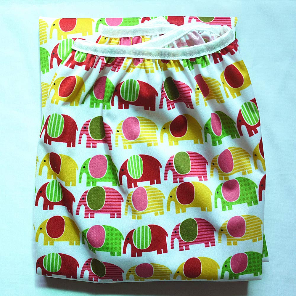 Pail Liner for Cloth Diapers Nappy Inserts Large Wet Bag Elastic Washable Reusable 27.6in x29.5in (Pink)