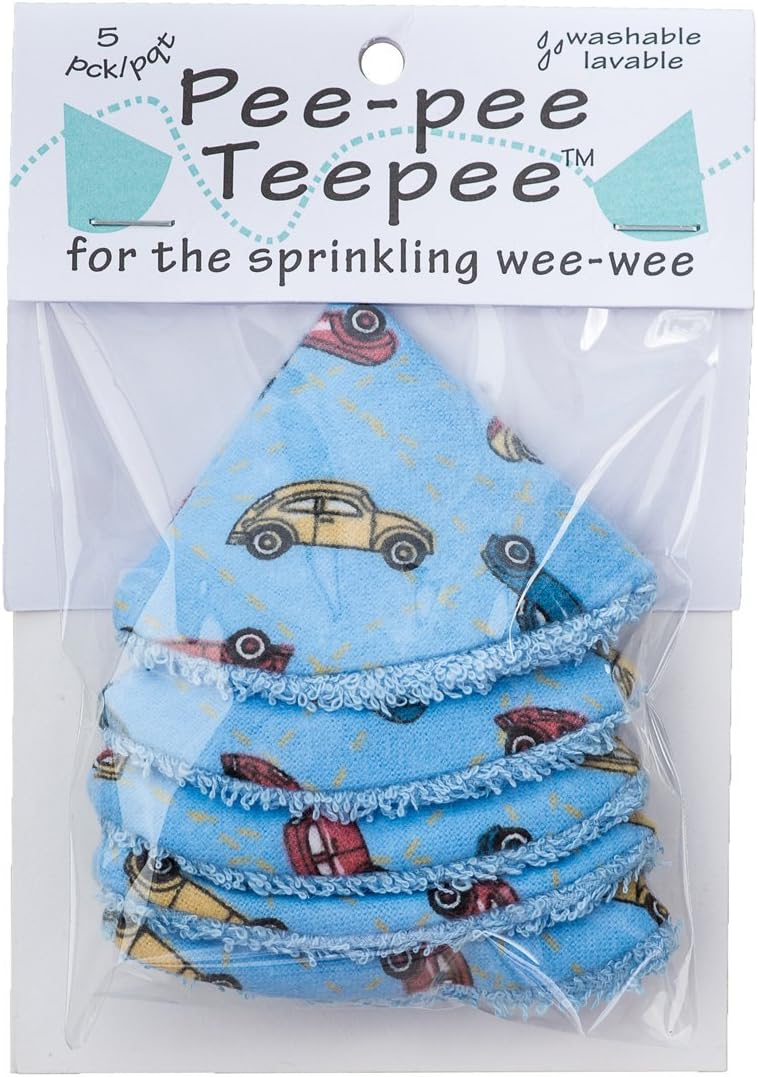 Washable Cotton Pee-Pee Teepees That Shield Baby Boys Pee During Diaper Changes. Makes a Great add-on Gift for a Baby Shower Thanks to its Fun, Gift-Ready Store Packaging. 5 Pack. Western