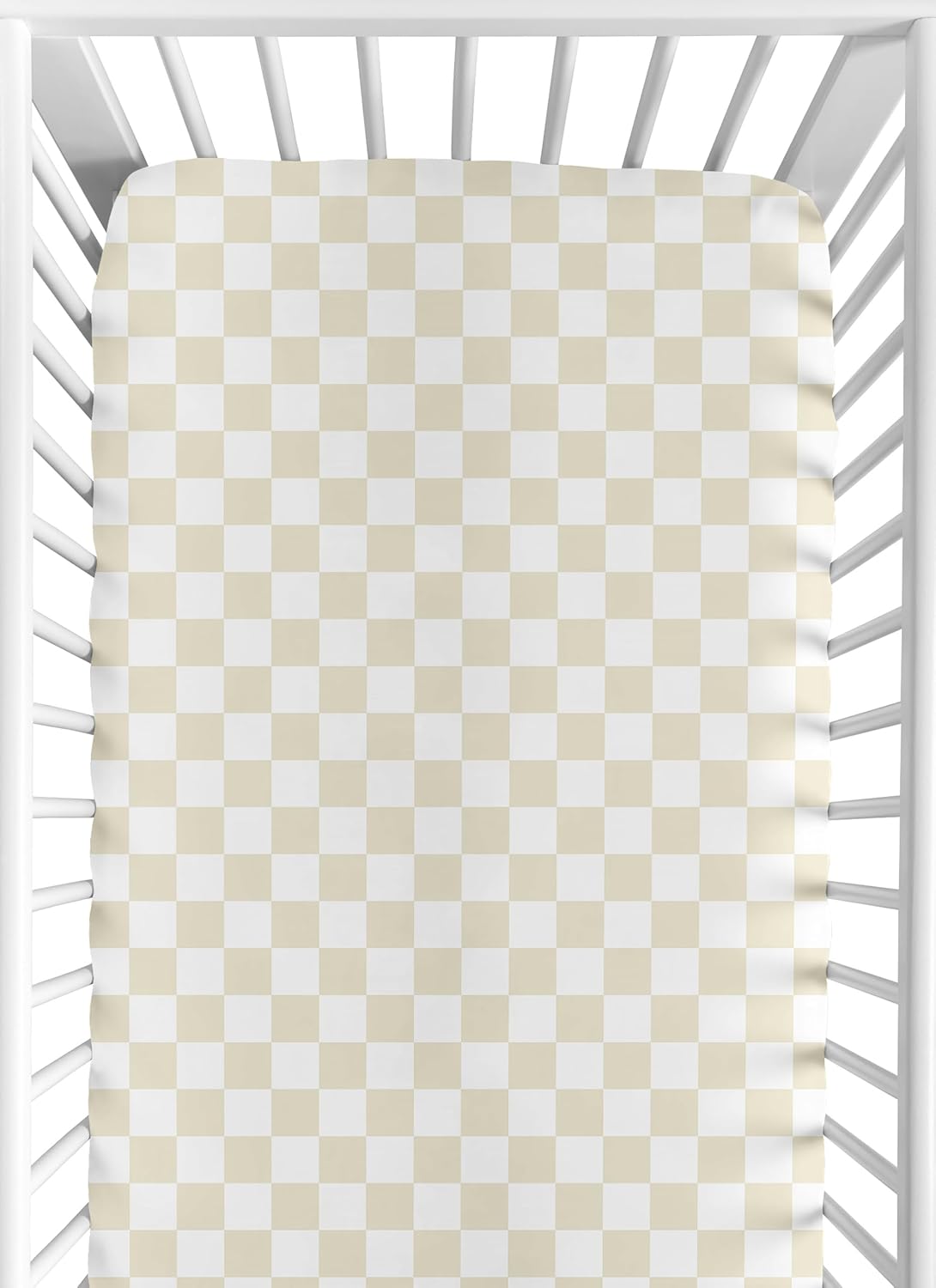 Sweet Jojo Designs 2-Piece Baby Bassinet Sheets Set (Black/White Gingham Checkered Plaid) for Boy/Girl, Infant Newborn Nursery, Oval, Rectangle & Hourglass Mattress (Solid Onyx & Classic Checkerboard)