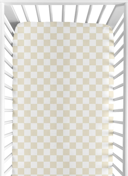 Sweet Jojo Designs 2-Piece Baby Bassinet Sheets Set (Black/White Gingham Checkered Plaid) for Boy/Girl, Infant Newborn Nursery, Oval, Rectangle & Hourglass Mattress (Solid Onyx & Classic Checkerboard)