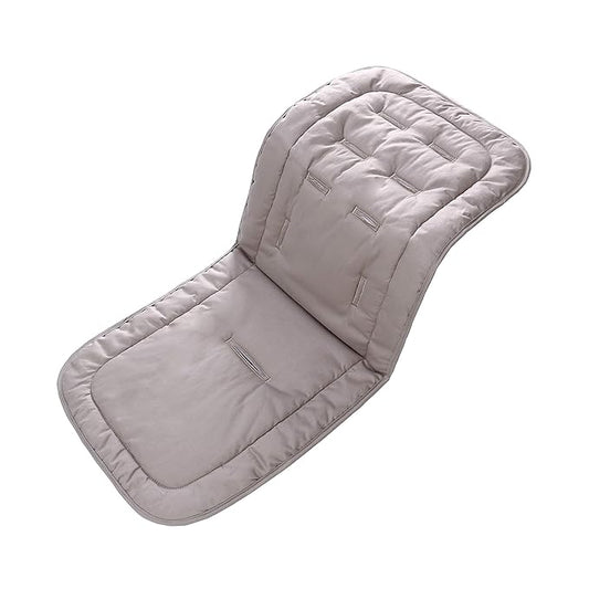 Baby Stroller Cushion,Infant Car Seat Insert-Reversible Universal Breathable and Soft Newborn seat Liner for Stroller,100% Cotton Seat Pad Liner for Newborns-34x78cm,1 Pack（Grey）