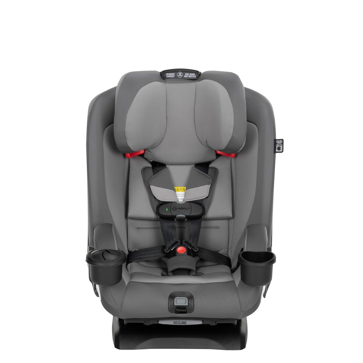 Safety 1st EverSlim 4-in-1 Convertible Car Seat, SecureTech Chest Clip, Ultra-Slim, 4-Mode Infant to Booster, Baby Car Seat, 5-100 lbs, Memory Foam, Office Space