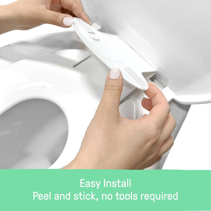 Ingenuity Ready Set Go Potty Training Toilet, Removable Bowl, Non-Skid Bottom, Wide Stable Base, Age 18 Months & Up, White & Grey