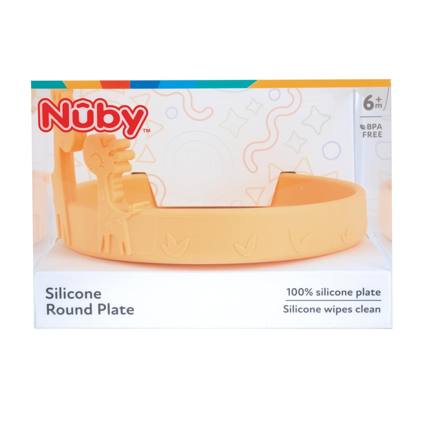 Nuby Animal Friend Silicone Round Bowl - Toddler Bowl - 6+ Months - Pink Whale Bowl