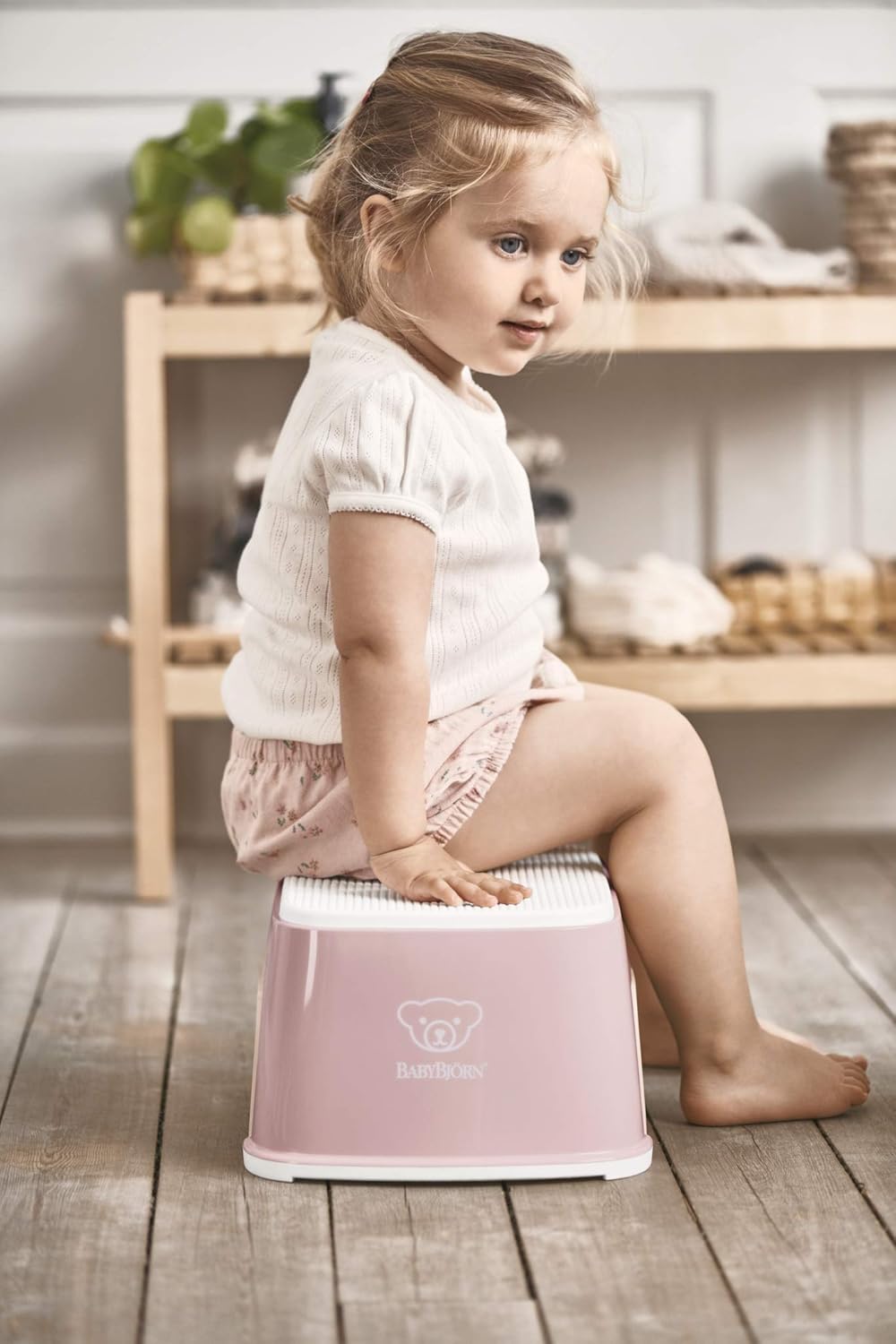 BabyBjörn Step Stool, White/Gray