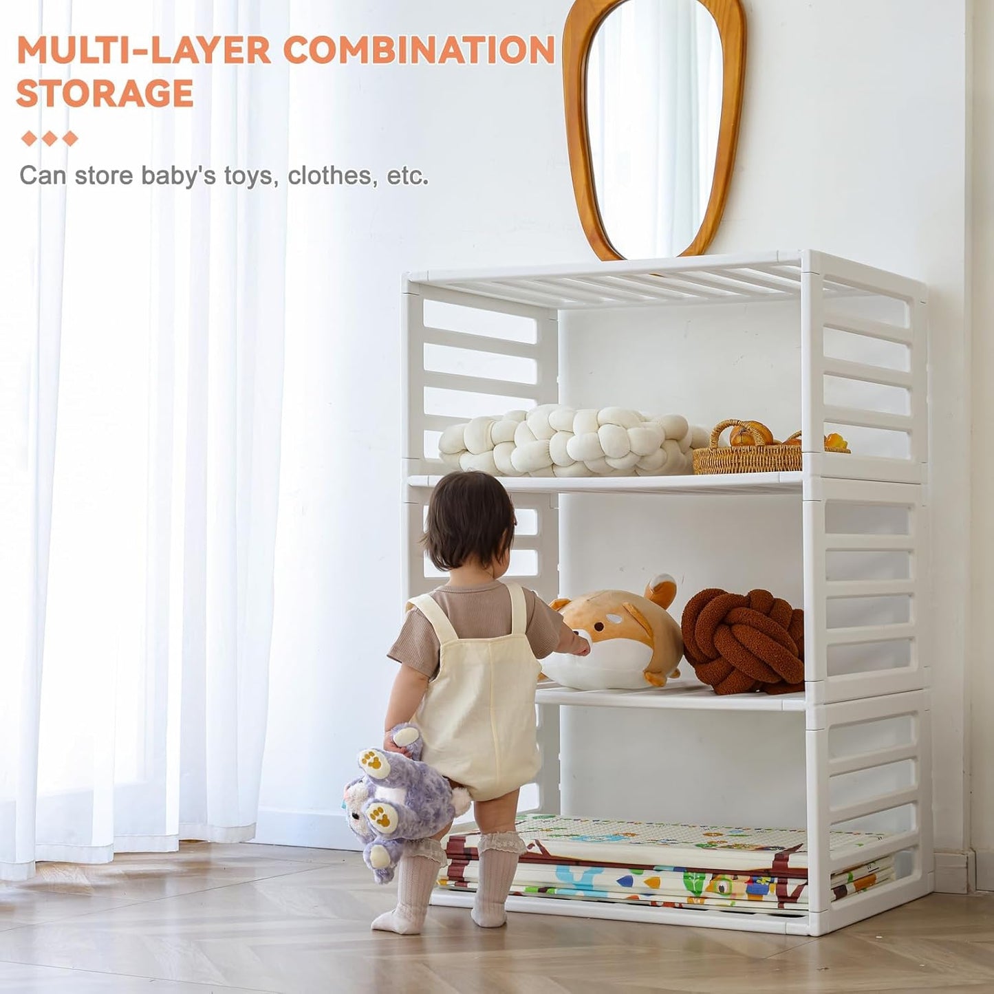 Baby Playpen Kids Activity Centre Safety Play Yard Home Indoor Outdoor New Pen (Multicolour) (White) (Macarons Classic Set 14 Panel)