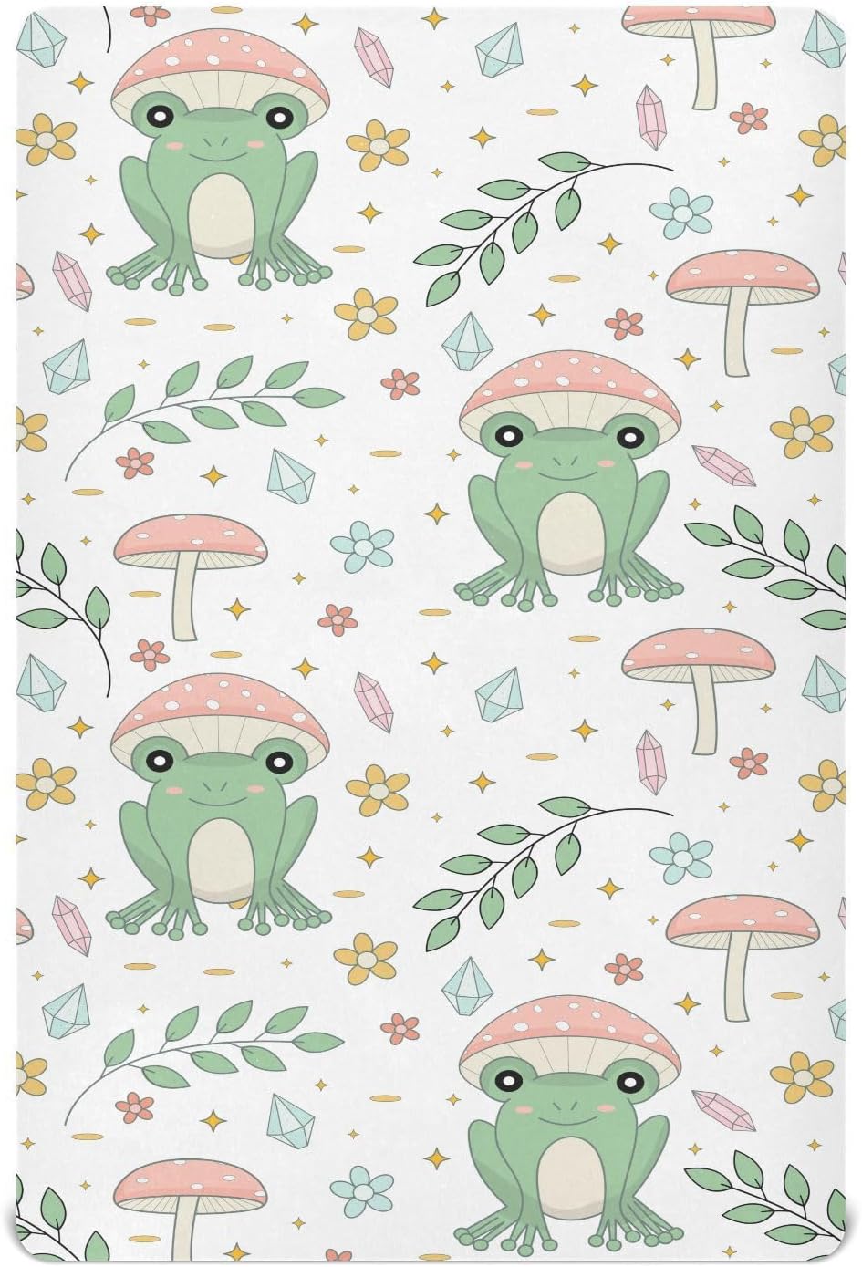 Fitted Crib Sheets Turtle Sea Horse Stretchy Portable Playard Sheets for Baby Toddler, Breathable Soft Mini Crib Mattress 39 x 27 in for Boys and Girls