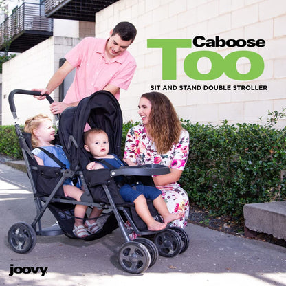 Joovy Caboose LX Tandem Stand-on Stroller, Black