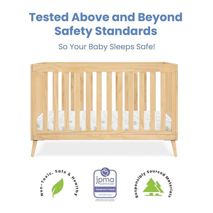 Delta Children Essex 4-in-1 Convertible Crib Greenguard Gold Certified, Natural