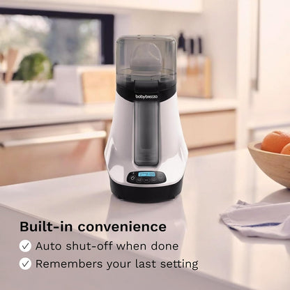 Baby Brezza Smart Baby Bottle Warmer, Breastmilk Warmer + Defroster – Free App - Different Temperatures for Breastmilk + Formula - Universal Fit for All Bottles + Milk Bags - Calentador de Biberones
