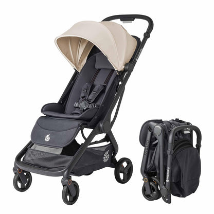 Ergobaby Metro 3 Baby Stroller for Newborns, Infants, and Toddlers - Travel Stroller with One-Hand Fold, Near-Flat Recline, Adjustable Handlebar - Onyx Black