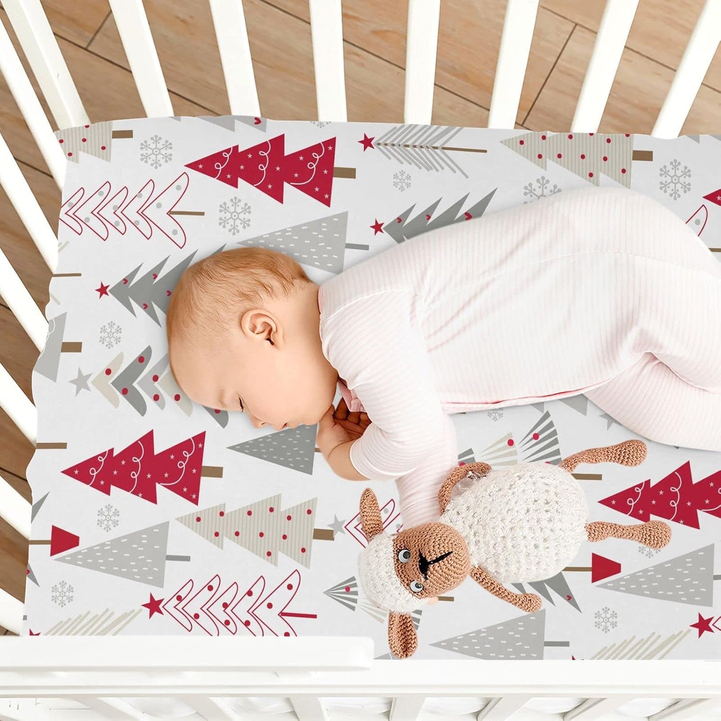 Fitted Crib Sheets Turtle Sea Horse Stretchy Portable Playard Sheets for Baby Toddler, Breathable Soft Mini Crib Mattress 39 x 27 in for Boys and Girls