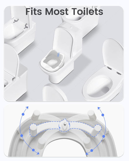 3-in-1 Toddler Potty Training Toilet for Boys and Girls with Soft Cushion Multi-use Baby Potty Chair for Toddlers 1-3 Training Potty Seat Toddler Toilet Baby Potty Training Seat with Step Stool