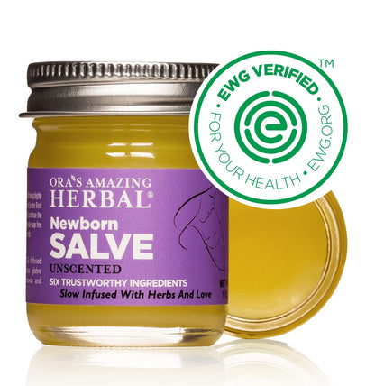 Ora's amazing Herbal, Newborn Salve, Diaper Rash Cream, Calendula Baby Balm, EWG Verified Baby Ointment, Acne Eczema, Butt Cream, Infant Massage, Natural Paraben Free, Good for Sensitive Skin