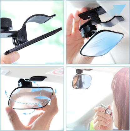 Car Mirror for Baby, Dannisly Back Seat Baby Mirror, Toddler Adjustable Facing Rear View Convex - Accessories, Clip on Windshield or Sun Visor