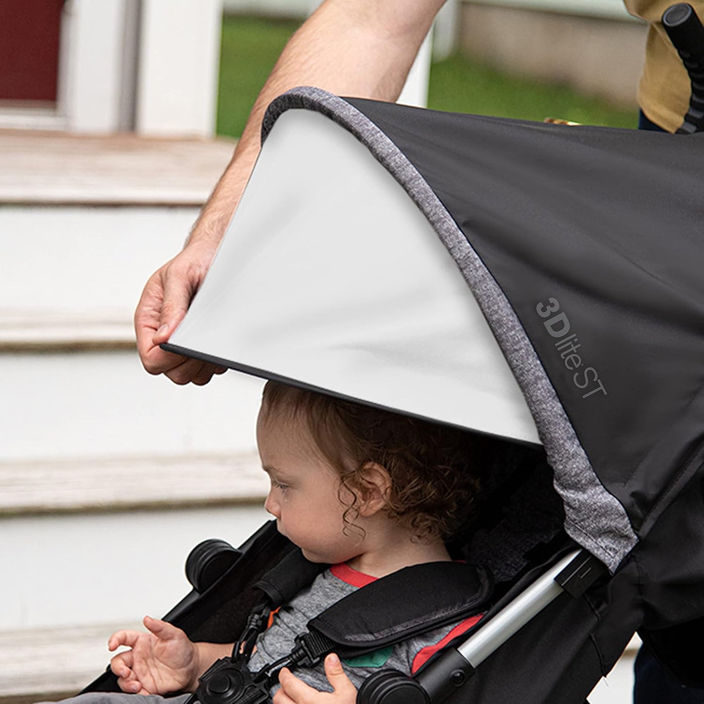 Summer Infant Ingenuity 3Dlite Convenience Stroller,Jet Black–Lightweight Stroller with Aluminum Frame,Large Seat Area, 4 Position Recline, Extra Large Storage Basket– Infant Stroller for Travel&More