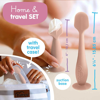 Bumco Diaper Cream Spatula - BPA-Free Diaper Bag Essentials, Soft Butt Spatula Baby, Mom-Invented Butt Paste Spatula, Bumco Diaper Cream Spatula, Flexible Diaper Cream Applicator, Baby Bum Brush