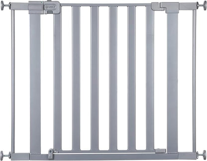 Safety 1st Walk Through Baby Gate with Door, Adjustable Pressure Mount Lift, Dog Gates, Fits 29"-38" Wide, 1-Pack, Silver