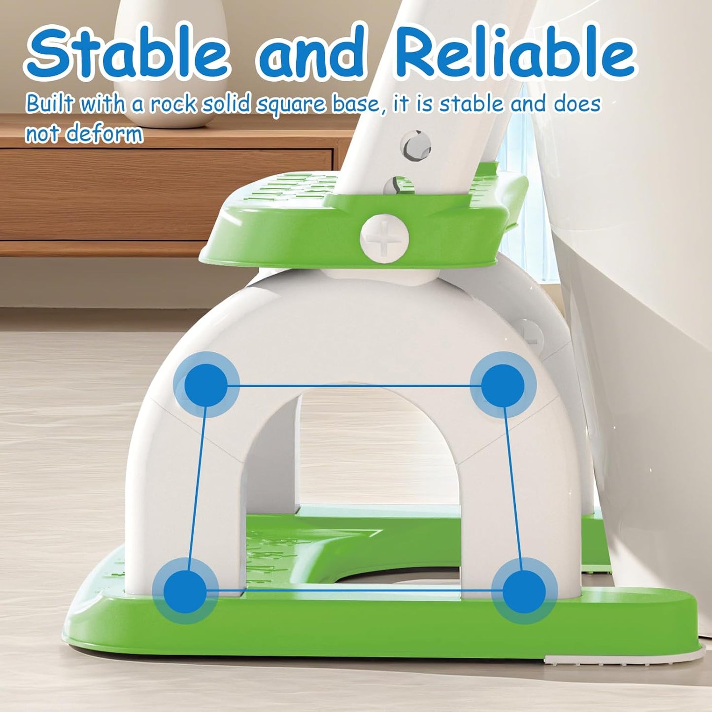 Potty Training Seat with Step Stool for Toddlers - Upgrade 2-in-1 Toilet Seat Toilet Ladder for Kids Children Boys Girls, Anti-Slip Pad & Adjustable Height with Waterproof - Pink