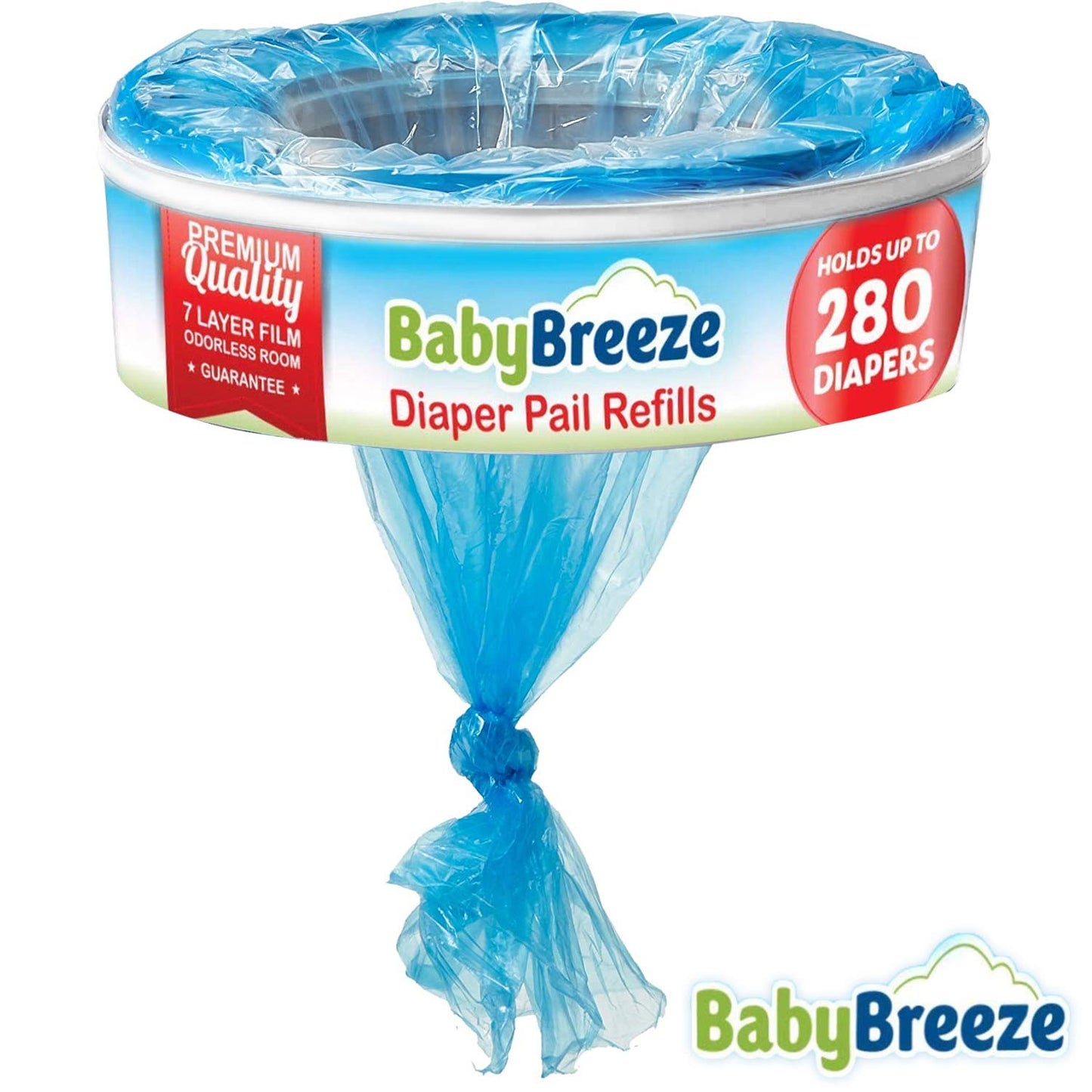 Diaper Pail Refill Bags Compatible with Playtex Diaper Genie- 1960 Count (7 Sets of 1 Pack) – by BabyBreeze