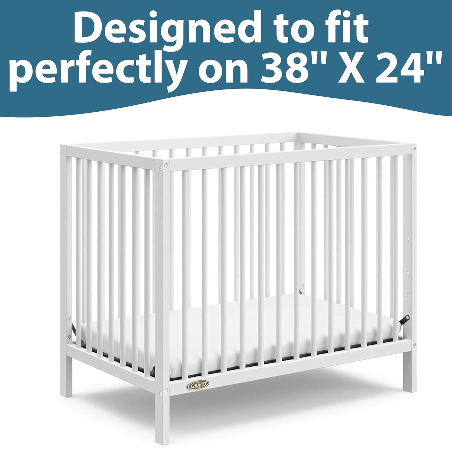 Muslin Bassinet Sheet Compatible with Maxi-COSI Iora & Iora Air Bedside Sleeper - 100% Cotton Rectangular Mattress Pad Cover (33"x20"), Breathable & Soft, Boho (1 Pack Blue)