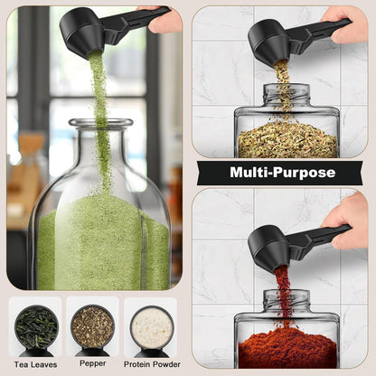 Coffee Scoop With Funnel, Precise Measuring For Ground Coffee, Protein/powder/hot Cocoa, Fits Reusablebaby Formula Dispensers & K Cups