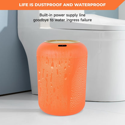 Pukomc Smart Sensor Wastebasket, Convenient and Hygienic Easy to Use, Technology Sensor Waterproof Wastebasket Plastic Trash can for Kitchen, Bathroom, Bedroom, Living Room, Office and Outdoor